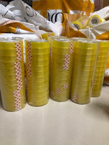 Băng keo dính gói hàng cuộn 1.7 lạng