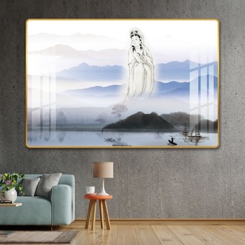 Tranh treo tường 1 tấm phật quan âm trên trời