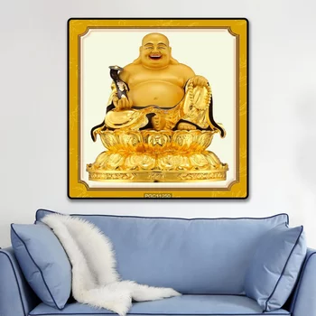 Tranh 1 Tượng Phật Di Lặc Vàng