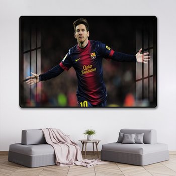 Messi-Spieler-Wandmalerei