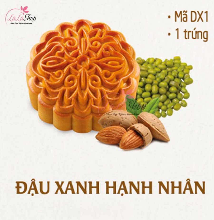 Bánh trung thu Kido Đậu xanh hạnh nhân 1 trứng 150g