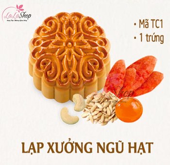 Bánh trung thu Kido Lạp xưởng ngũ hạt 1 trứng 150g (TC1)