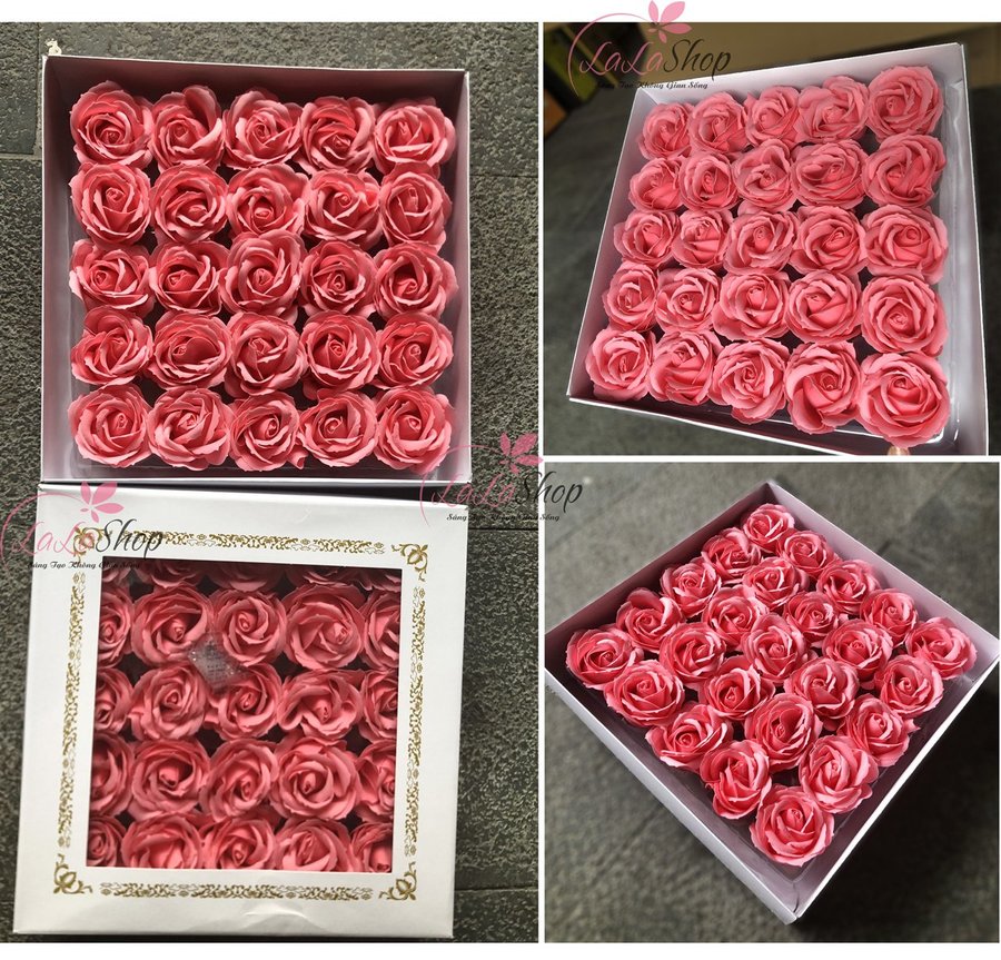 Hộp 25 đầu Hoa hồng sáp 7 lớp  là hàng cao cấp loại 1