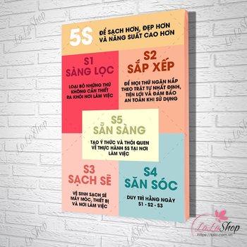 Tranh văn phòng slogan 5s số 2