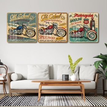 Tranh Vintage Áp Phích Xe Máy Cổ Điển