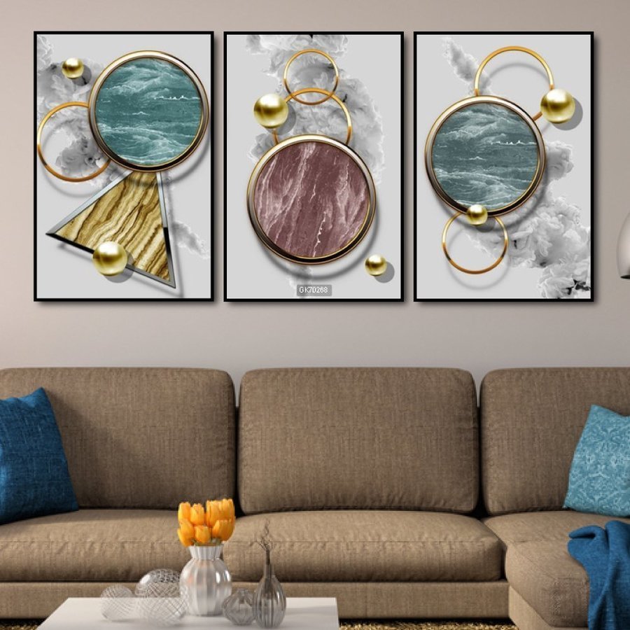 Tranh Treo Tường Nghệ Thuật Trừu Tượng 40x60x3