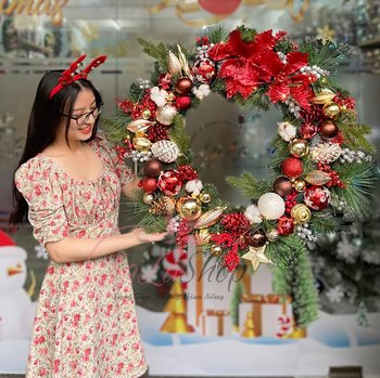 160 mẫu vòng nguyệt quế trang trí Noel giá rẻ siêu đẹp 2022