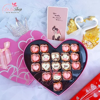 Hộp Socola Valentine 18 viên ngọt ngào