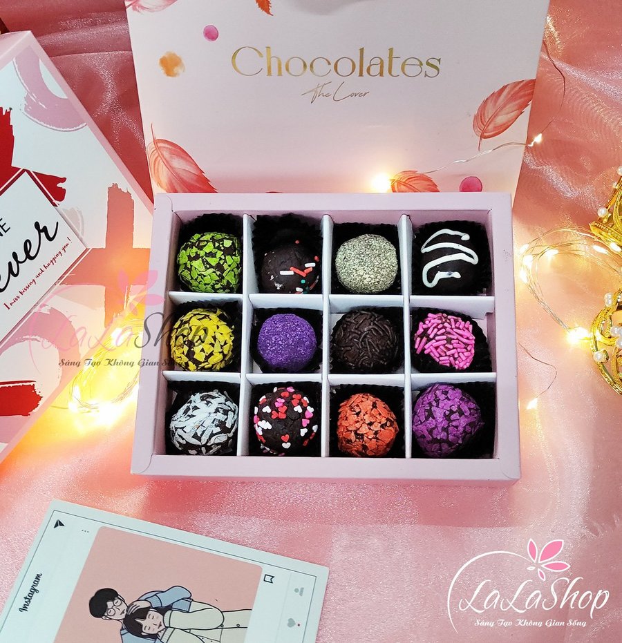 Hộp 12 viên socola Truffle ngọt ngào