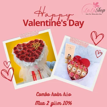 Luxus Wax Flower Geschenkset Mix Chocolate zum Valentinstag