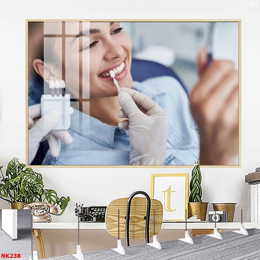 Tranh Treo Tường Nha Khoa Dịch Vụ Tẩy Trắng Răng