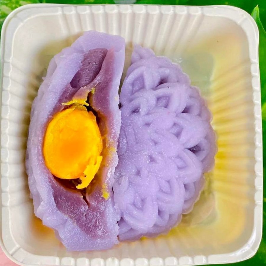 Bánh trung thu dẻo khoai môn 1 trứng 200G Bánh Tân Dân Lợi
