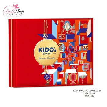 Hộp 4 bánh trung thu Kido cao cấp deluxe - Red Label (GS2)
