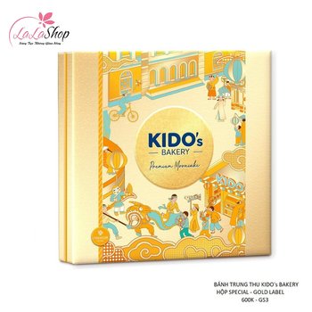 Hộp 4 bánh trung thu Kido cao cấp special - Gold Label (GS3)