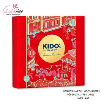 Hộp 4 bánh trung thu Kido cao cấp special - Red Label (GS4)