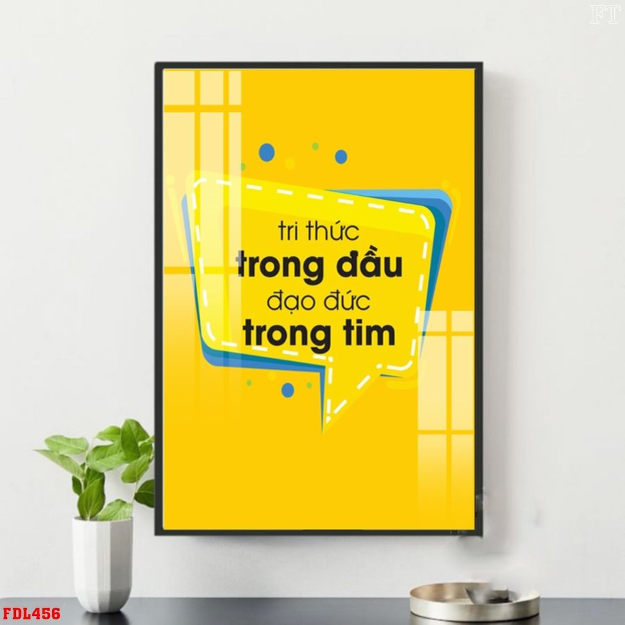 Tranh văn phòng tri thức trong đầu đạo đức trong tim