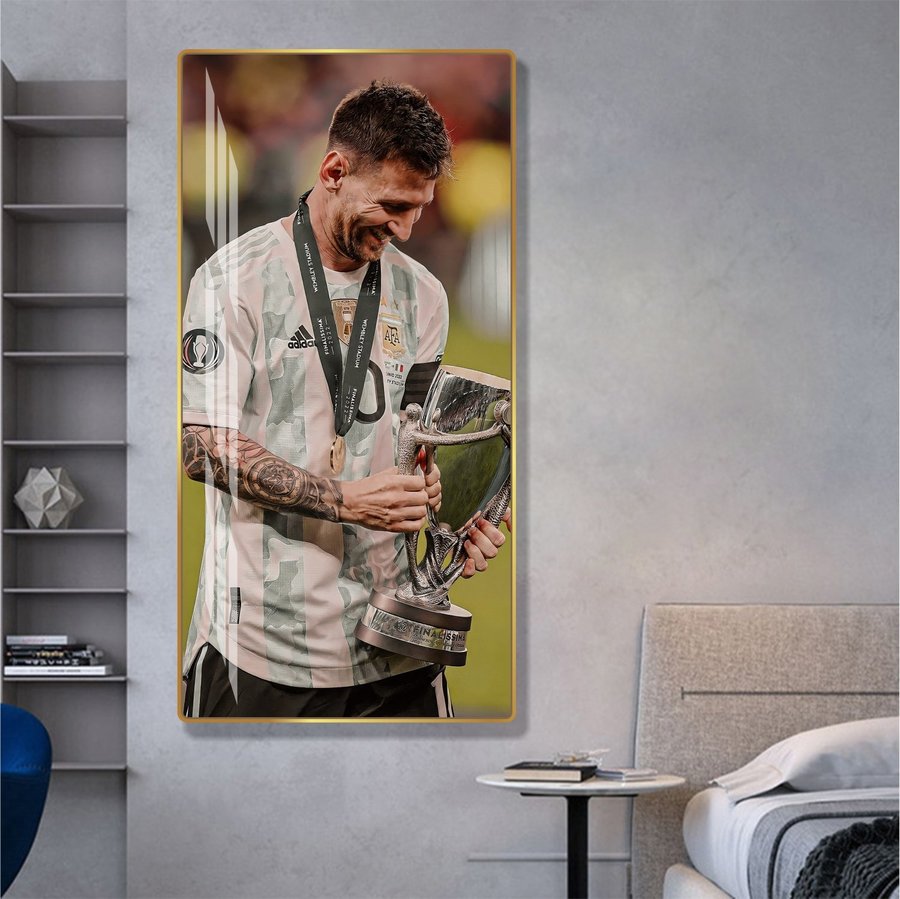 Tranh Treo Tường Cầu Thủ Bóng Đá Lionel Messi Mẫu 05