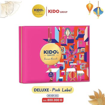Hộp 4 bánh trung thu Kido cao cấp deluxe - Pink Label (GS5)