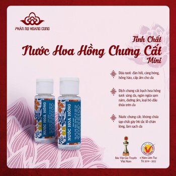 Nước Hoa Hồng Mini Phấn Nụ Hoàng Cung Dung Tích 20ml