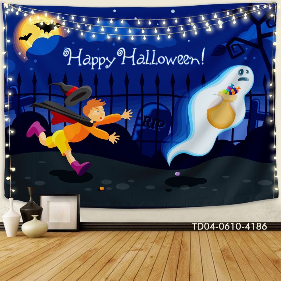 Tranh Vải Halloween Treo Tường Happy Halloween Mẫu 7
