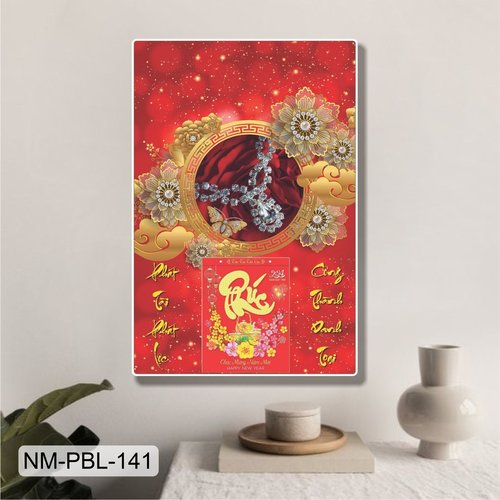 Lịch Tết Tranh Tráng Gương Treo Tường Phát Tài Phát Lộc 2025