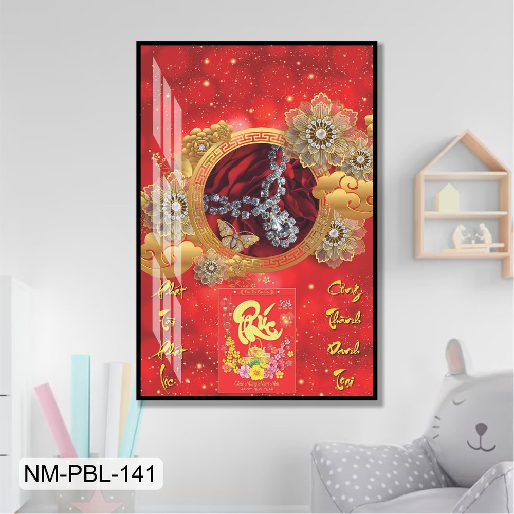 Lịch Tết Tranh Tráng Gương Treo Tường Phát Tài Phát Lộc