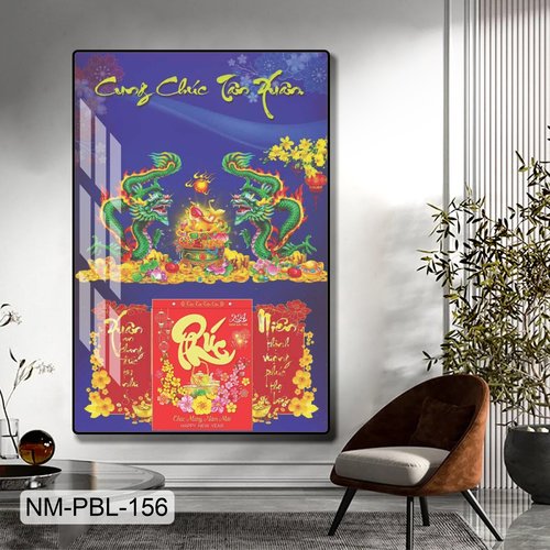 Lịch Tết Tranh Tráng Gương Treo Tường Cung Chúc Tân Xuân Thịnh Vượng