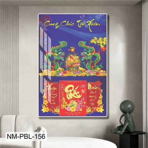 Lịch Tết Tranh Tráng Gương Treo Tường Cung Chúc Tân Xuân Thịnh Vượng