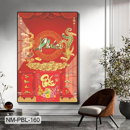 Lịch Tết Tranh Tráng Gương Treo Tường Phúc Lộc Tràn Đầy