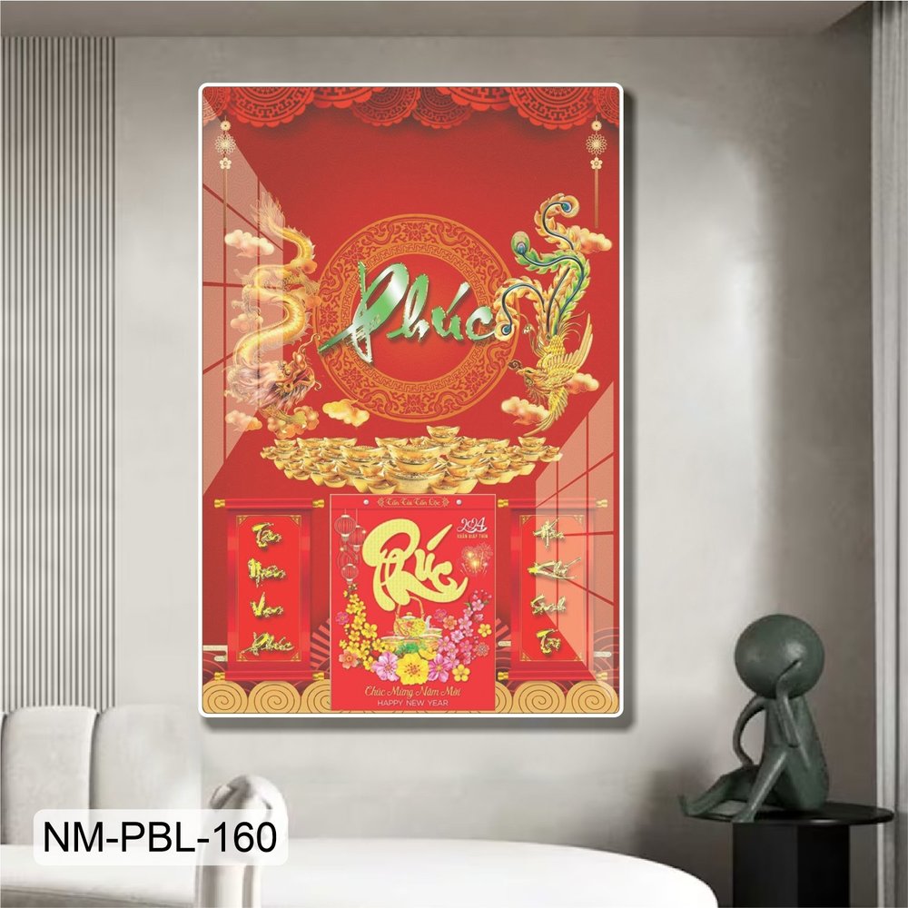 Lịch Tết Tranh Tráng Gương Treo Tường Phúc Lộc Tràn Đầy