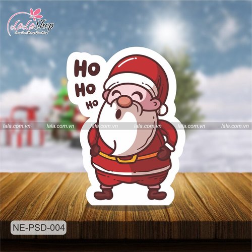 Standee trang trí Noel ông già Noel cười