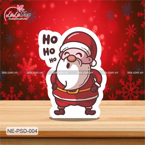 Standee trang trí Noel ông già Noel cười