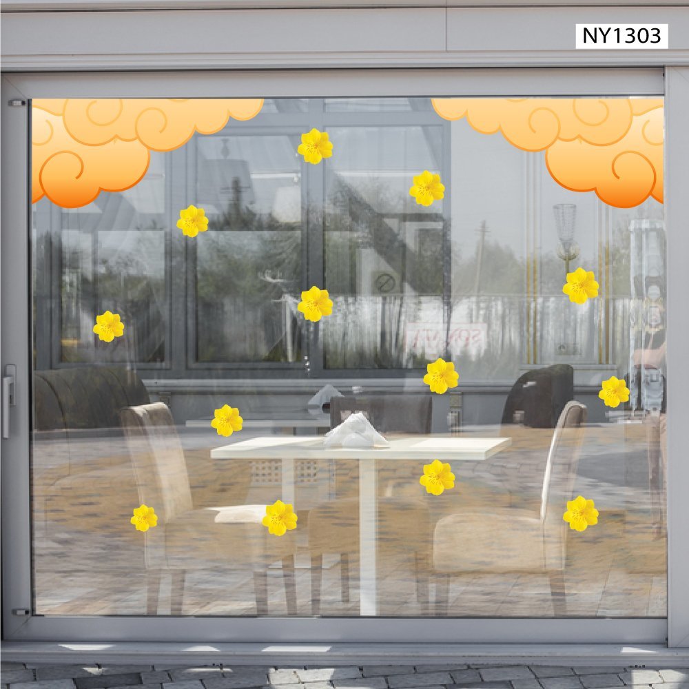 Combo Decal Trang Trí Tết Xuân Bính Ngọ An Khang Thịnh Vượng 2026