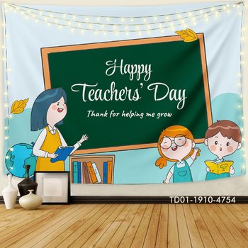 Tranh Vải Treo Tường Happy Teacher Day Mẫu 1